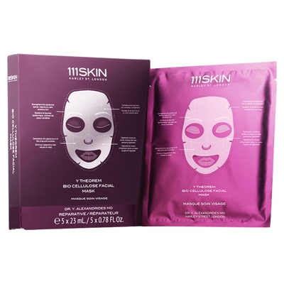 【618抢先购】111SKIN紫鎏金去敏修复生物纤维面膜-5片x23ml