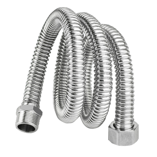 不锈钢波纹管4分内外丝延长高压防爆金属热水器马桶冷热进水软管