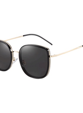 2025新款偏光太阳镜周雨彤同款高级感白色墨镜防紫外线大框显脸小