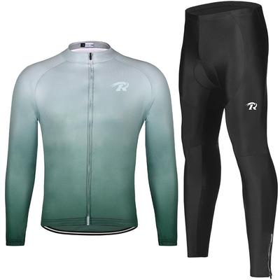 骑行服长袖春秋新款背带长裤套装