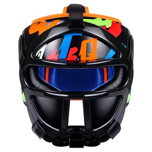 天拳儿童拳击头盔面罩头套散打护头横梁护头套猴脸搏击跆拳道护具