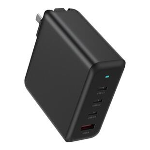 GaN氮化镓PD100W多口超级快充充电器插头多协议3C认证折叠插脚3typec和1USB充电头笔记本电脑手机快充头