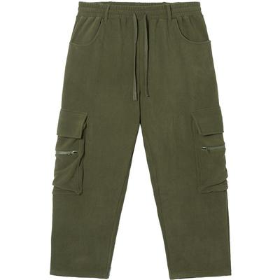 nmax双面摇粒绒工装阔腿裤