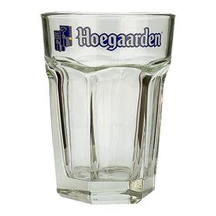 福佳白啤酒杯比利时进口Hoegaarden福佳专用八角创意玻璃平底酒杯