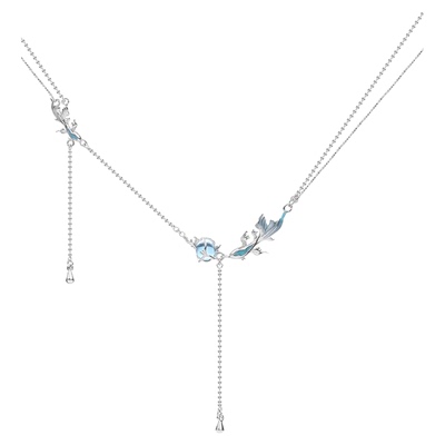 新款小众设计高级感甜酷鱼形项链