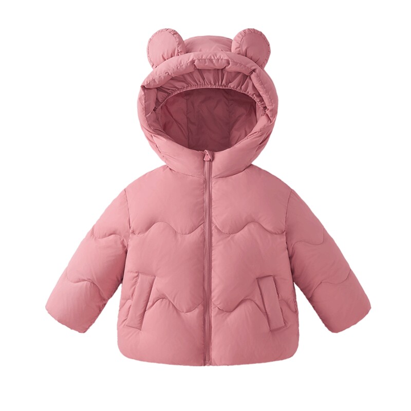 jellybaby儿童羽绒服冬季新款女童厚外套保暖冬装女孩宝宝面包服