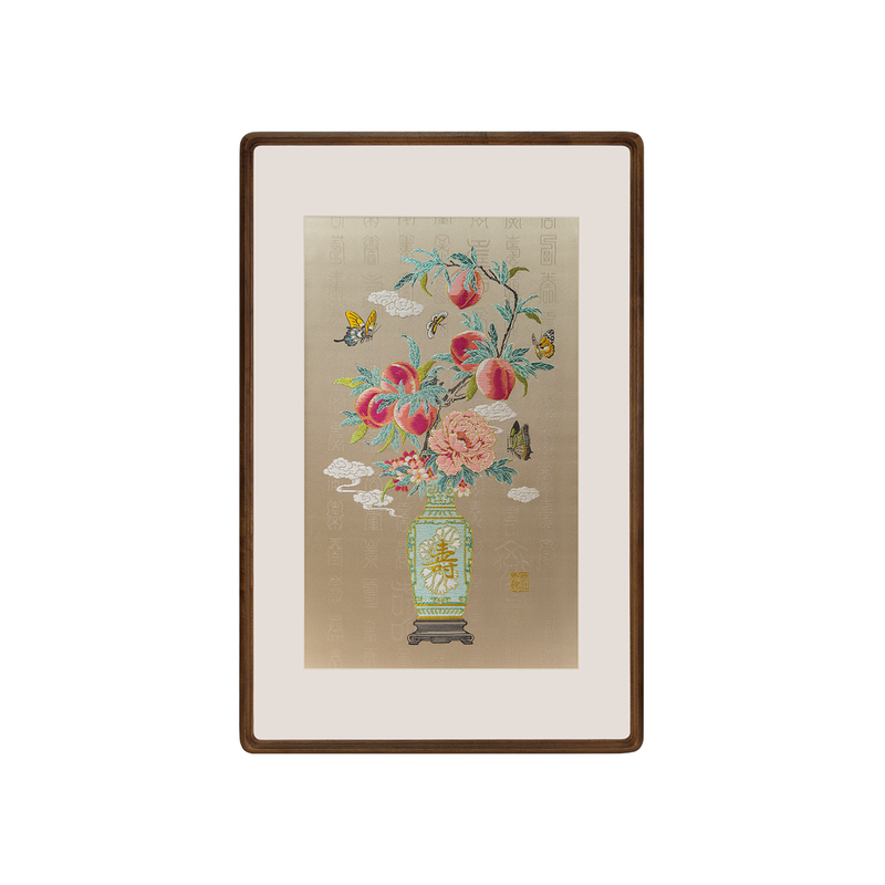 蜀江锦院非遗蜀锦框画礼品摆件