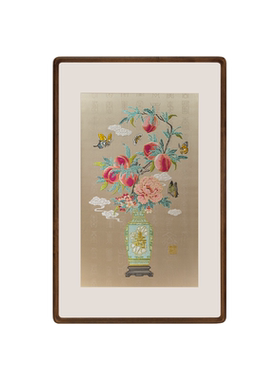 蜀江锦院非遗蜀锦框画礼品摆件