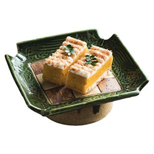 方形小吃盘陶瓷盘子商用餐饮平盘浅盘日式烧鸟盘寿司盘碟子餐具
