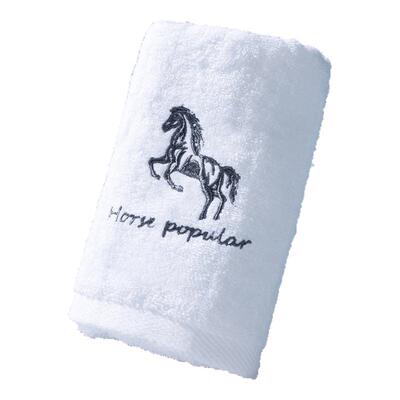 午马毛巾纯棉绿色风全棉情侣