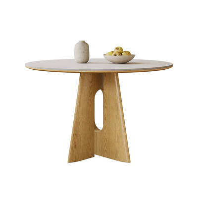 奥古斯特原木色圣康岩板餐桌