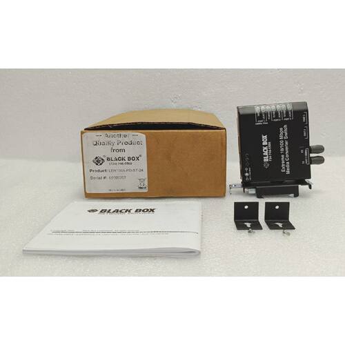 BLACK BOX LBH100APDST24 EXTREME MEDIA CONVERTER SWITCH NEW S