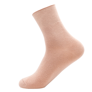 劲松松口袜老年中厚秋冬纯色棉女士宽口袜子女肿胖脚孕妇袜不勒脚