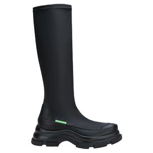 明星同款both秋冬长筒靴女款皮面时装靴显瘦厚底休闲增高靴女鞋冬