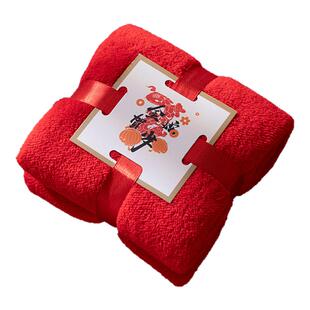 圣诞节平安夜伴手礼新年创意新年礼品公司年会礼盒奖品珊瑚绒毛巾