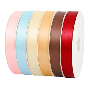 九霞2cm大卷花束装饰彩带蛋糕打包丝带礼物红色缎带布条绸带织带