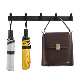 毛巾挂钩一排免打孔太空铝长条进门卫生间挂衣钩墙壁壁挂排钩浴室