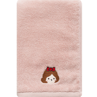 满月伴手礼女公主纯棉柔软吸水刺绣定做名字幼儿园学校毛巾家居