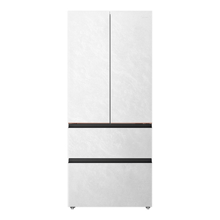 【美的可爱多冰箱】法式519双系统2.0零嵌入双开四门家用适配80cm