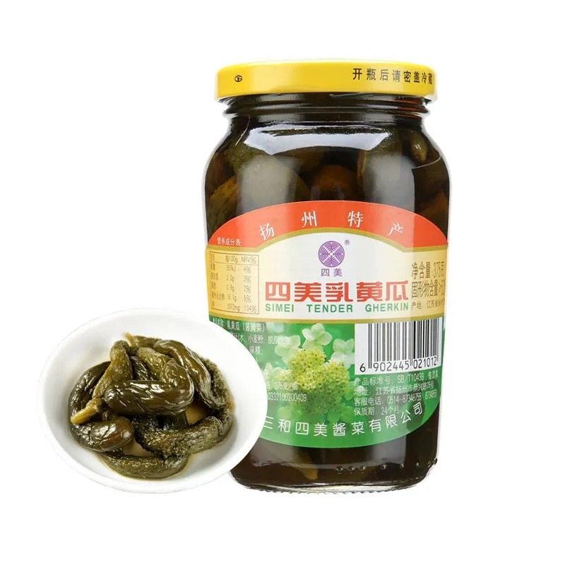 扬州三和四美酱菜瓶装蒜头嫩生姜酱瓜特产美食下饭菜什锦菜早饭菜