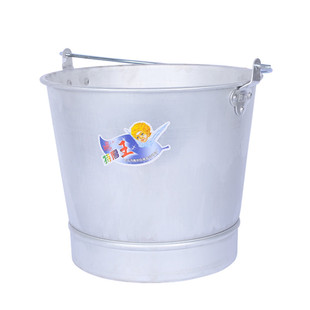 老式特厚铝水桶铝制防爆提桶带盖铝桶纯铝圆桶加油站水桶家用加高