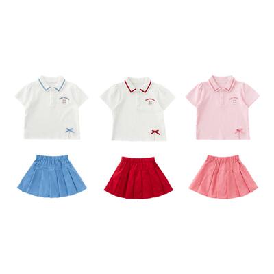 幼歌夏季新清爽活力学院风套装