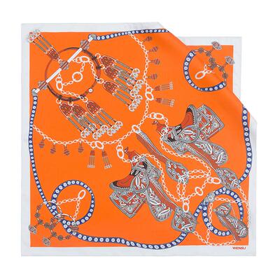 万事利真丝小方巾西域赞马