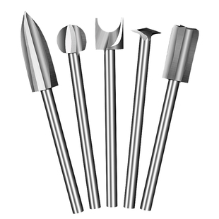 木工小型微雕刻刀钻头电动木头雕刻工具橄榄核雕刻刀头清底定珠刀