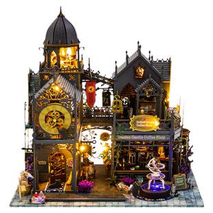 新品diy小屋霍洛魔法哈利波特别墅手工大型房子拼装模型新年礼物