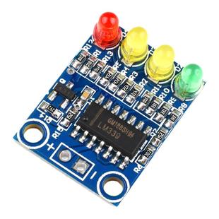 12V铅酸蓄电池电量检测显示板4段电量指示器模块板载4位LED灯显示