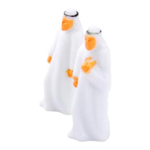 彩色阿拉伯人 沙盘模型材料 彩色人偶 建筑模型材料 中东场景人偶