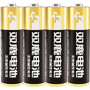 双鹿五号电池5号40粒可换七号7号电视玩具遥控器碱性小干电池1.5V空调电视机煤气表体温电池计抢正品批发官网