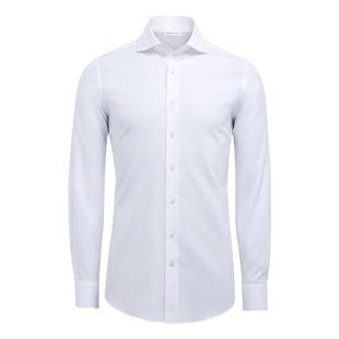 热卖衬衫SUITSUPPLY白色男士修身弧开领埃及棉经典款