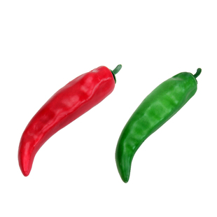 仿真辣椒假蔬菜模型灯笼椒青螺丝椒红二荆条泡椒摄影道具装饰摆件