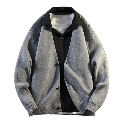 2025春秋季新款男士假两件夹克