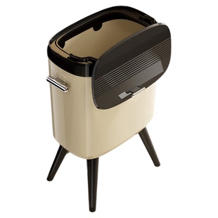 Cegier.免弯腰高脚垃圾桶厨房家用高级感可移动带盖高颜值 |尧榆