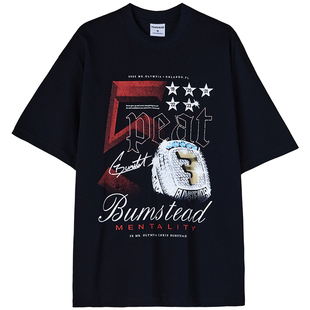 新款克里斯健身T恤运动纯棉半袖显大CBUM五分袖美式训练C宝短袖男