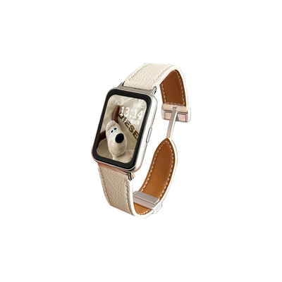 适用华为fit4表带真皮磁吸系列4pro手表fit3腕表watchfit2高级感1