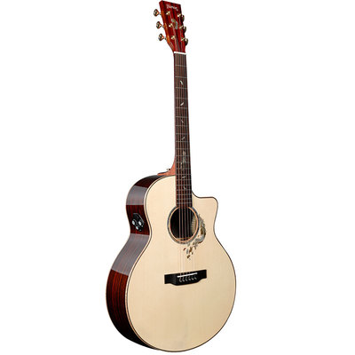 Trumon楚门黑羽加振电箱单板吉他