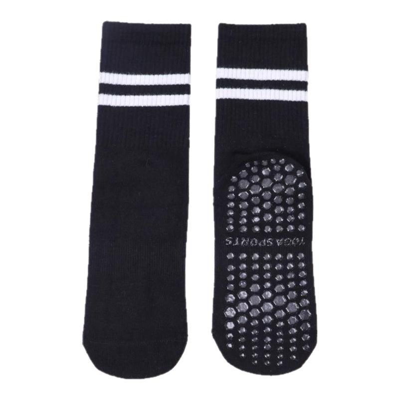 中高筒运动长袜女硅胶防滑舞蹈专业普拉提瑜伽袜子室内训练健身袜