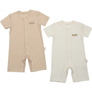 婴儿连体衣爬爬服夏季纯棉薄款衣