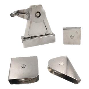 不锈钢手摇旗杆滑轮三角方形 旗杆顶部配件手拉升降专用上下吊轮