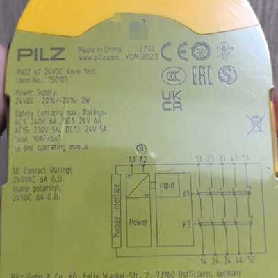 议价Pilz皮尔兹安全继电器PNOZs3 s4 s5 S7 S1 751103 750104 750