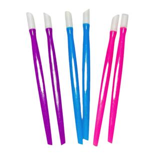 贴纸按压笔手工滴胶麻将硅胶软头笔自制家用麻将蓝色紫色粉色材料