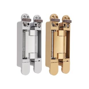 隐形门自动关门合页自闭静音暗装隐藏木门液压缓冲十字铰链闭门器