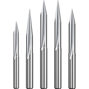 威特5A4mm双刃直槽尖刀雕刻刀木工雕刻机刀头钨钢雕刻刀雕刻刀具