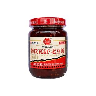 韩氏瓦缸380g老豆瓣传统酿造炒菜川菜豆瓣酱