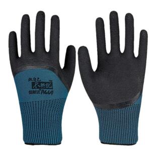 手套劳保耐磨工作轮胎橡胶乳胶透气发泡王工地男干活加厚防水防滑