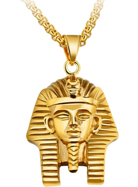 嘻哈埃及项链钛钢男高街潮流