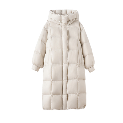 大嘎高充绒300g抗寒长款羽绒服女